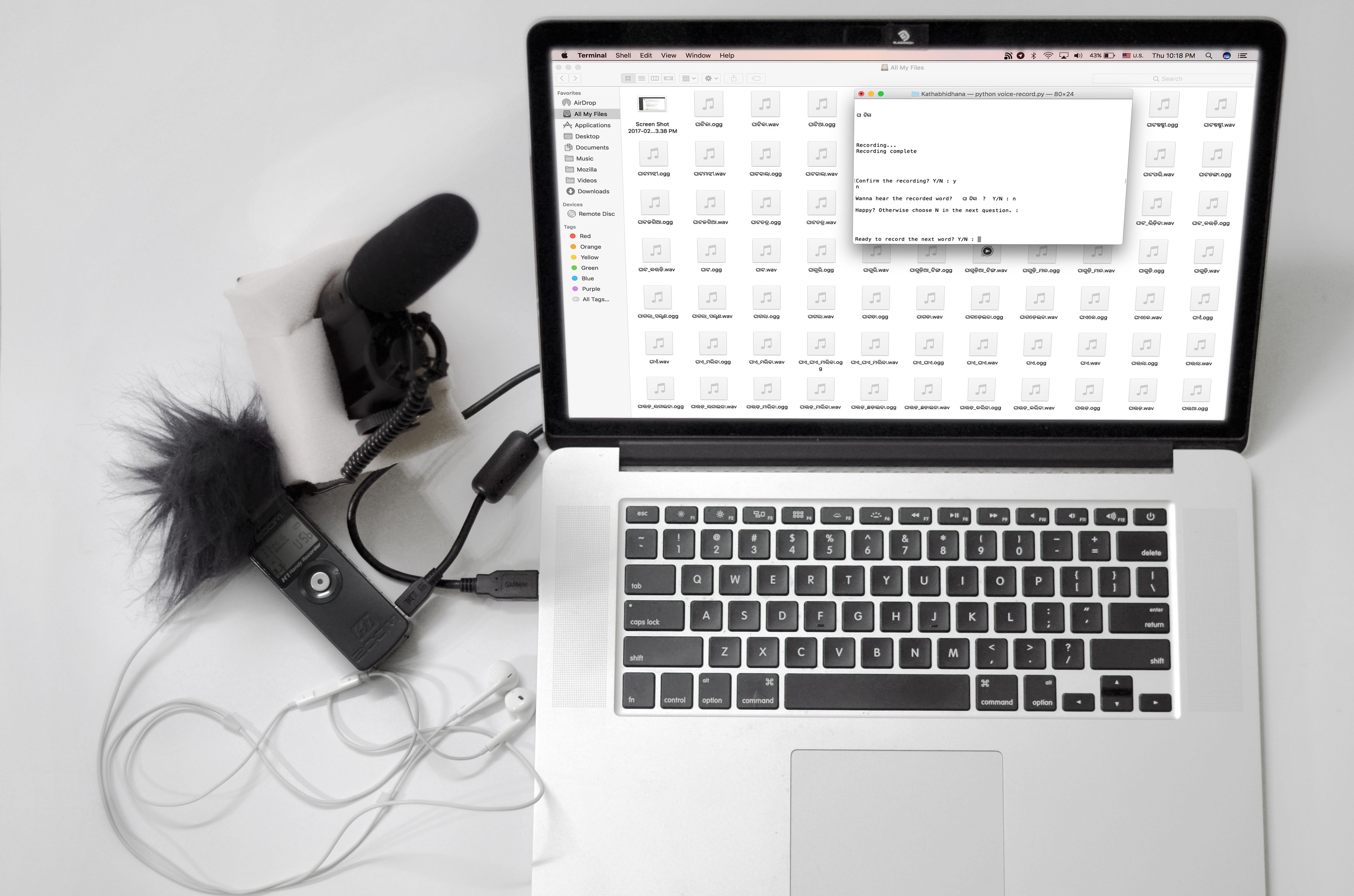 Figure 2 — A modest home recording setup. The recording-studio world has solved airborne sound isolation cheaply and openly — mass, decoupling, damping, and airtight sealing — and its published wal…